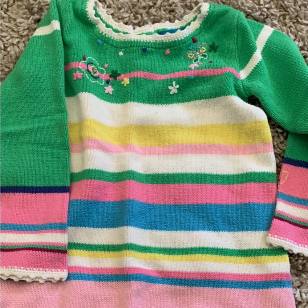 Striped knit dress